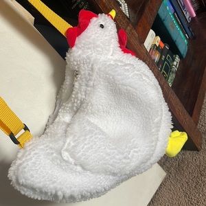 Chicken purse with zipper and pockets